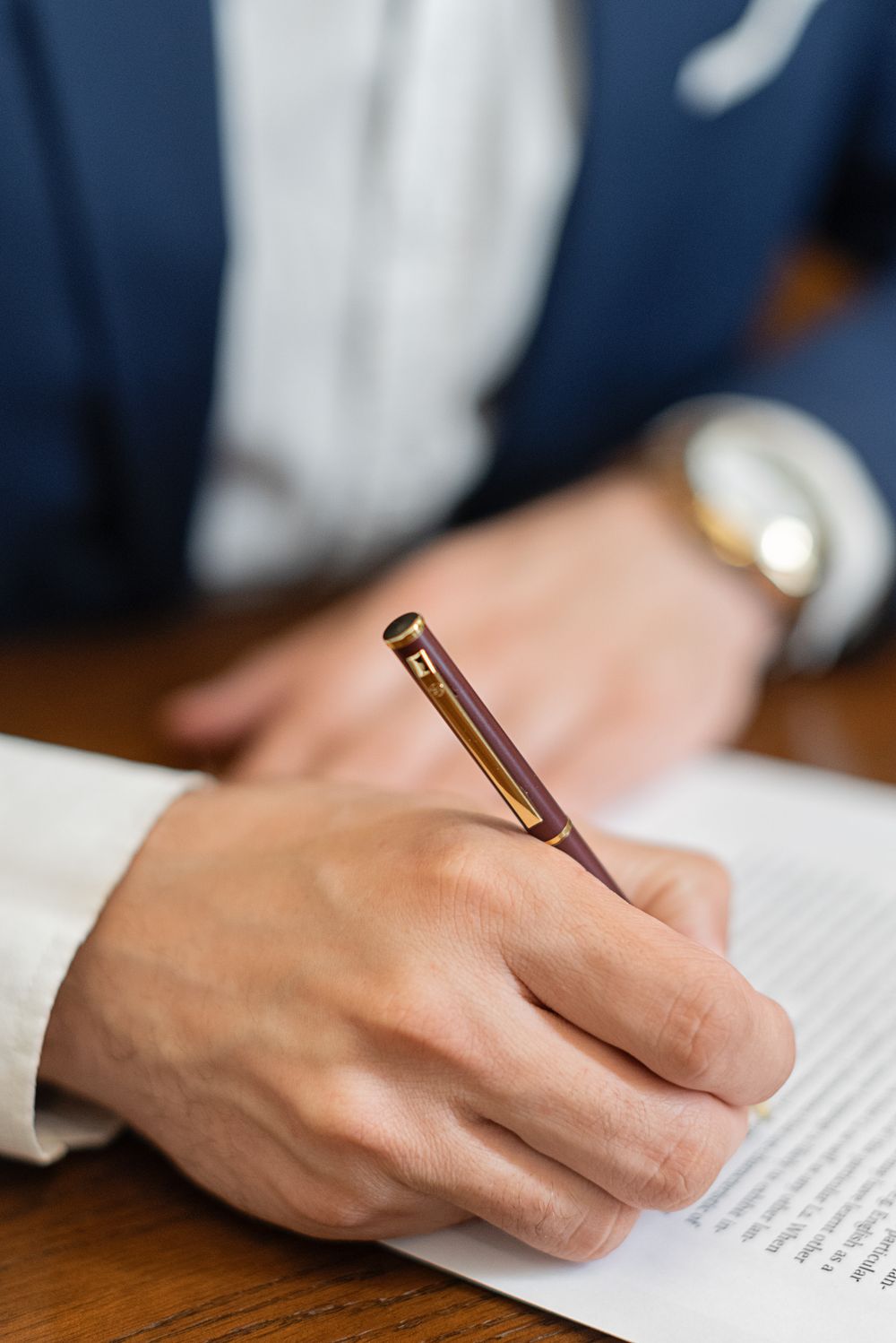 Signing the contract