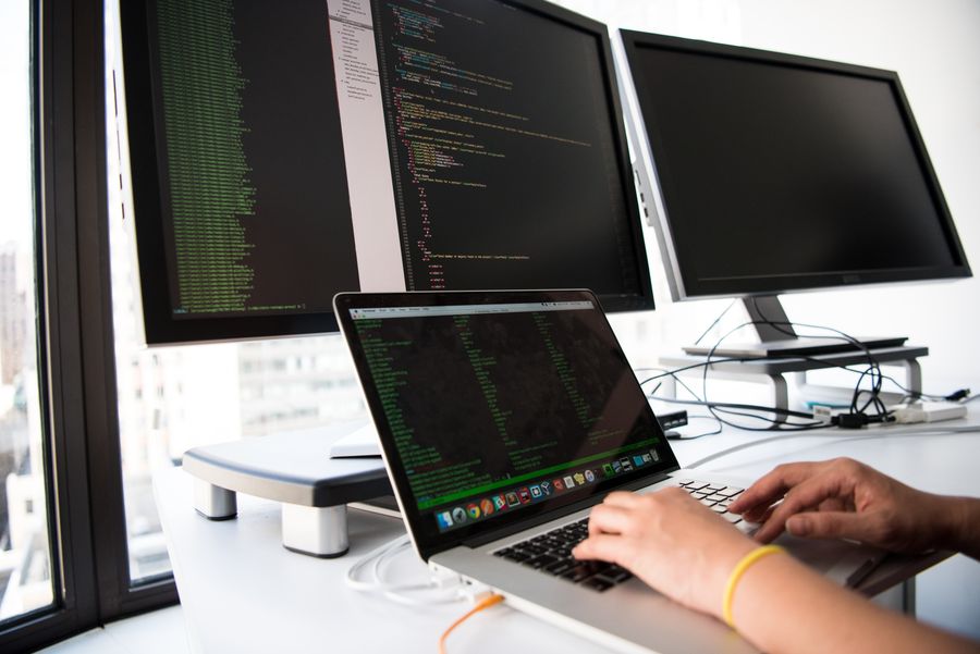 Web application code on a developer workstation